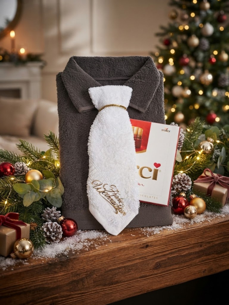 Handtuch Hemd zu Weihnachten
